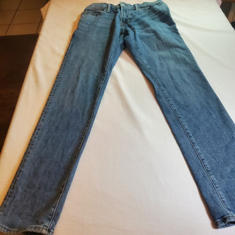 Abercrombie & Fitch Skinny Jeans Mens Size 29x32 Blue Stretch Denim Pockets